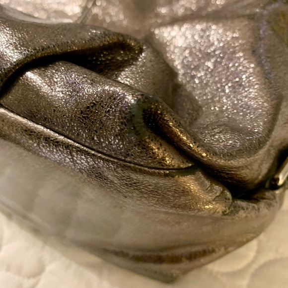 SOLD. Beautiful Coach Leather Metallic Hobo and wallet - Picture 13 of 14